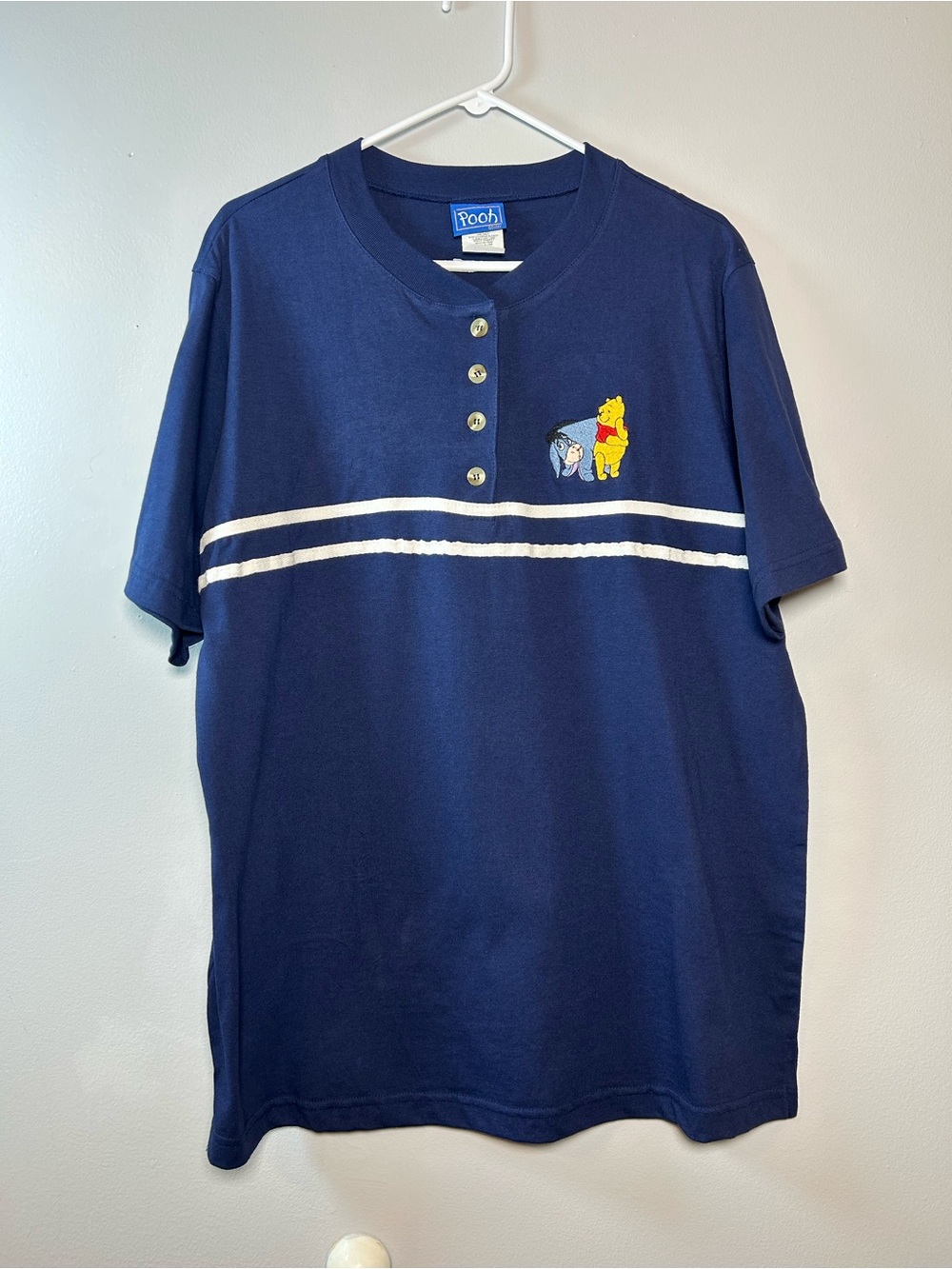 VTG Winnie The Pooh 90's Disney Shirt Women's L Embroidered Jerry Leigh RN 55219
